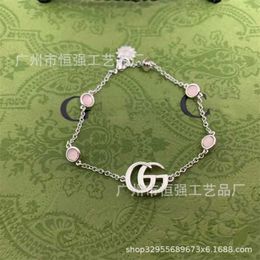 designer sieraden armband ketting ring oude trend eenvoudige Daisy hanger roze groen Fritillaria Armband vriendinnen cadeau van hoge kwaliteit