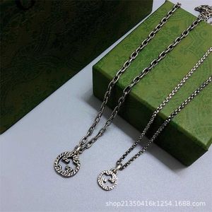 designer sieraden armband ketting ring gesneden patroon henneptouw 925 in elkaar grijpende hanger paar trui keten tij hoge kwaliteit