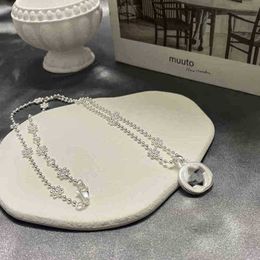 bijoux de créateur bracelet collier anneau gins chaîne de perles rondes flocon de neige hommes femmes amants pour petite amie le jour de la Saint-Valentin de haute qualité