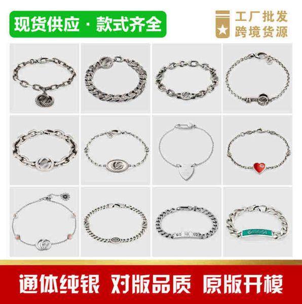 bijoux de créateur bracelet collier anneau de haute qualité Bracelet de verrouillage elfe amour intrépide sterling utilisé émail bambou braceletnouveaux bijoux