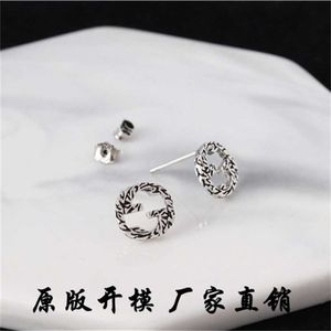 bijoux de créateur bracelet collier anneau boucles d'oreilles imbriquées hip hop personnalisé pour hommes femmes amoureux paire de petites boucles d'oreilles