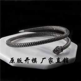 designer sieraden armband ketting ring sterling schaal spirit snake gear oude dominante trend gepersonaliseerde man vrouw paar armband