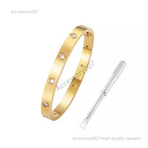 Braceuse de bijoux de créateur Bracelet en acier Femme Designer Jewelry Luxurybrand Fashion Classic Jewelry Simple Bijoux Friends Valentin de la Saint-Valentin Gift High Quality