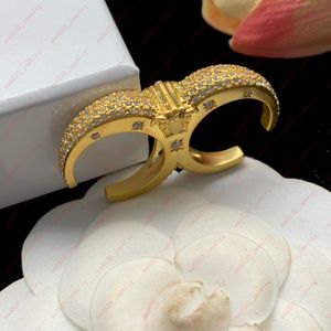 Designer sieraden Messing ring, ingelegde zirkoon ster en gesneden portretcluster, stijlvolle halfopen ring met twee vingers verstelbaar, Kerstmis, Valentijnsdag, cadeau