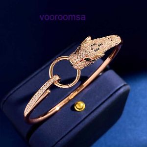 Designer sieraden Carter Armbanden Ins warm aanbevolen koperen vergulde ring luipaard diamanten set Rose Gouden Armband Met Originele Doos Pan