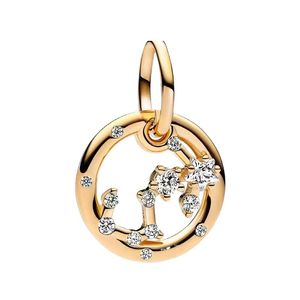 Designer Jewelry charms Or 12 Constellation Pendentif DIY fit Pandora Bracelet Collier Bijoux Accessoires Fashion Party Haute Qualité Cadeau De Vacances