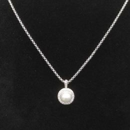 Bijoux de créateurs Davids Yurmas Collier haut de gamme Collier perlé rond.Épaisseur de chaîne de 2 mm de longueur de 45 + 5 cm de chaîne étendue