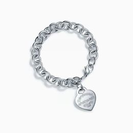 Bracelet de créateur de bijoux de créateurs pour femmes classiques 925 Bracelet de cœur en argent sterling marque tout nouveau diamant arrowhead love pendant bracel mjea