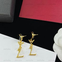 Designer sieraden mode oorbellen glinsterende diamant s merk hanger luxe goud liefde earring 925 zilver y stud voor vrouwen cadeau met doos top