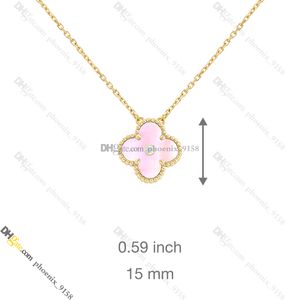 Klaver ketting Designer ketting voor dames Diamanten sieraden Titanium Staal Verguld Vervaagt nooit Niet allergisch, Store/21890787