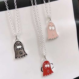 Bijoux de créateurs Gujiashuang G Colle Goutte Rose Couleur Primaire Émail Petit Collier Mode Mâle et Femelle Couple Clavicule Chaîne Bijoux