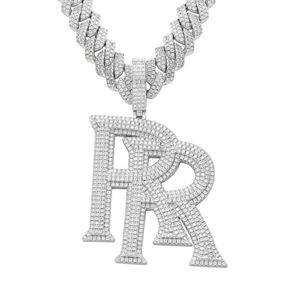 Designer sieraden Hot Selling Necklace Silver 925 VVS Moissanite Diamond Hip Hop Ice Out Out Heren Persoonlijke luxe sieraden Paar 255N