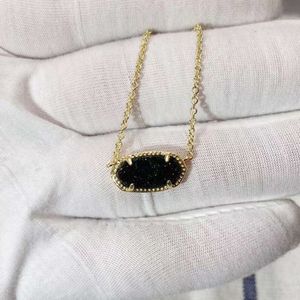 Designer sieraden Kendras Scotts ketting k natuurlijke agaat kristallen tanden ketting hanger zwarte agaat ketting