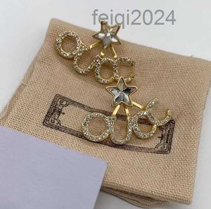 Designer sieraden dames mode brief oorbellen 925 zilveren naald hoge kwaliteit puur koper materiaal paar bruiloft verjaardagscadeau