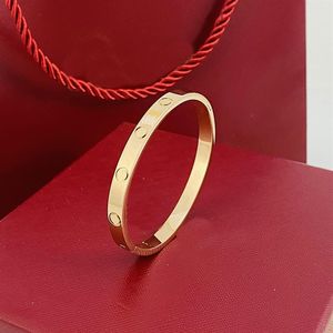 Designer sieraden liefde armband heren schroef bangle luxe voor vrouwen manchet party gift 14k goud verzilverd femme meisjes cjeweler stai294j