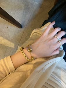 Bijoux de créateur Bracelet de luxe Vanca Kaleidoscope 18k Gold Van Clover Bracelet avec cristaux étincelants et diamants Cadeau parfait pour les femmes Girls 9NU3