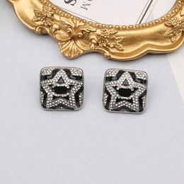 Bijoux de créateur boucles d'oreilles de luxe boucles d'oreilles étoile pour femmes boucles d'oreilles en diamant bijoux accessoires cadeaux