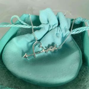 Designer sieraden luxe tiffanynecklace hartvormige hanger ketting tiffanyjewelry cadeau dames sieraden bruiloftsfeest 995