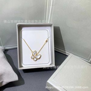 Designer sieraden luxe Vanca Accessories Butterfly Fritillaria ketting Dames Rose Gold Fashion Butterfly Fritillaria oorbellen