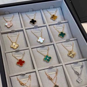 Designer bijoux luxe Vanca Love Pendants Colliers Clover Gold Love Collier Bijoux de bijoux pour les femmes Factory With Box Nature Sailormoon