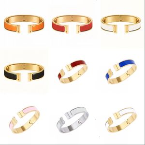 Designer sieraden heren armbanden vergulde gouden armband voor vrouwen bruiloft roestvrijstalen gesp mode email verjaardag kerstcadeau armband fit dame niet targisch