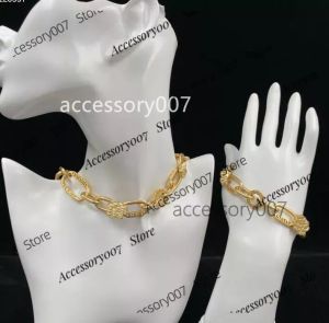 designer bijoux collier Bijoux de créateur V Lettre Collier Bracelet Grèce Motif Pur Cuivre Banshee Medusa Tête Portrait