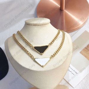 Collier de bijoux de créateur, nouvelle tendance avec famille, Triangle inversé, accessoires en acier titane, bijoux coréens