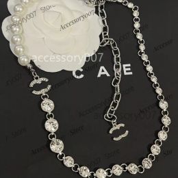 designer Jewelry Necklace Nouveau collier de perles de diamant de luxe femmes collier de charme mode nouveaux bijoux classique Designer Logo collier ne change pas de couleur longue chaîne