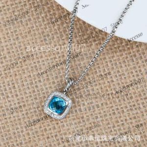 designer sieraden ketting Petite Hoge Kettingen Gedraaide Ketting Mannen Stranden Kwaliteit Sieraden BlueTopaz Ontwerpers Zwarte Onyx Amethist Granaat Diamanten Sieraden