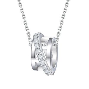 Collier de bijoux de créateur S925 Collier personnalisé en zircon en argent sterling pour les femmes avec des bijoux de luxe à la mode de haute qualité pour les femmes