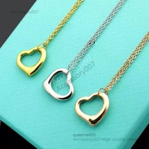 designer bijoux collier Tiffanylise Designer Collier Classique Nouveau Produit De Luxe Sur Simple Double Amour Pendentif 18k Or Haute Qualité Bijoux Iass