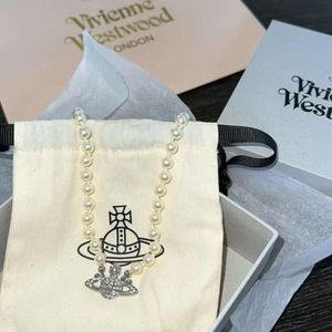 Designer sieraden hanger kettingen keizerin Dowager vrouwelijke internet beroemdheden hetzelfde lichte luxe parelcollar keten vrouw