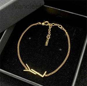 Designer sieraden hanger kettingen trouwfeest armbanden sieraden ketting merk eenvoudige letter vrouwen ornamenten gouden ketting