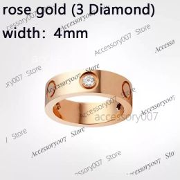 bagues de bijoux de créateurs bague d'amour pour femmes Love Band Ring luxe femmes hommes anneaux de mariage de haute qualité en acier inoxydable 316L bijoux de créateur