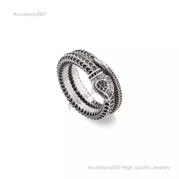 bagues de bijoux de créateursBague de créateur en forme de G, bague en argent pour couples, version de haute qualité, vente en gros de bijoux de luxe, cadeau d'anniversaire de mariage pour femmes avec boîte