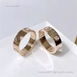 designer sieraden ringen trouwring verlovingsringen voor dames diamanten ring bezaaid met titanium staal Klassieke gouden en zilveren rozen verkrijgbaar in diameter 1,5-2,1 cm