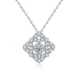 Bijoux de créateurs S Sterling Sier HW Collier pour femmes Light Fashion Diamond Pendentif Collier et chaîne de collier polyvalent