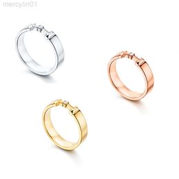Designer Jewelry T Home Precision Hoogwaardige T1 Ring Nieuwe enkele diamant mode ring Internet Celebrity Hundred Towers
