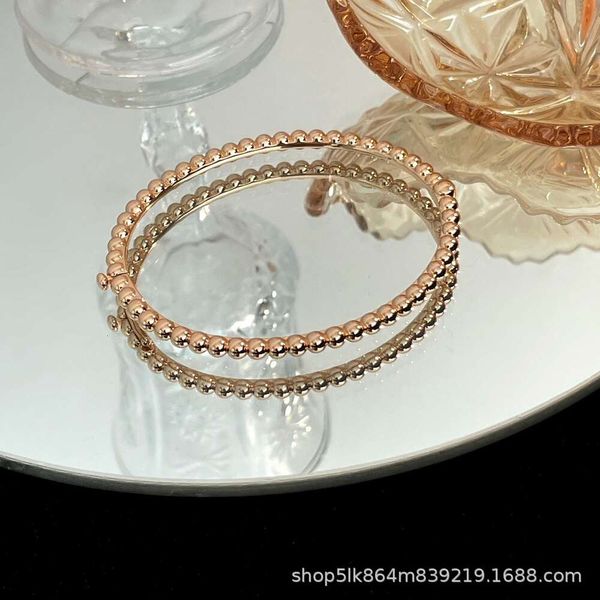 Designer Bijoux V or version haute perlée lisse bracelet en or rose dames Seiko Japon et Corée du Sud style mode cent cadeaux