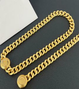 Designer Bijoux V Lettre Chaîne épaisse Collier Bracelet Grèce Modèle Pur Cuivre Banshee Tête Portrait Hiphop Punk Anniversaire Fête Cadeaux HMS5 - 025273408