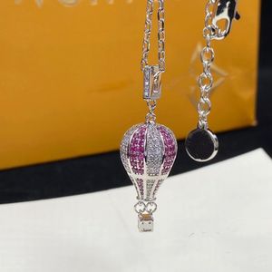 Designer Sieraden Bruiloft Diamant 18K Vergulde Platina Letterhangers kettingen en armbandenset voor dames