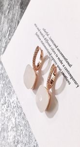 Bijoux de créateurs femmes boucles d'oreilles pendantes couleur pierre micro incrusté de bonbons carré cristal diamant2053065