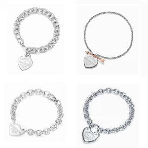 Bijoux de créateur Bracelet pour femmes classiques t Home 925 Sterling Silver Heart Marc NOUVEAU DIAMOND ARROW LOVE BRACET BRACELET FORME BIELLOGE HANDER