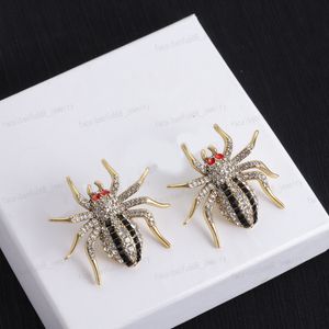 Bijoux de créateurs, boucles d'oreilles en forme d'araignée en Zircon, serties en laiton, bouchons d'oreilles personnalisés, cadeaux de haute qualité