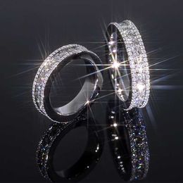 Designer JewelryCustom Fashion Design 925 Solid Silver Avec Round Moissanite diamond Mens Hiphop jewelry Ring