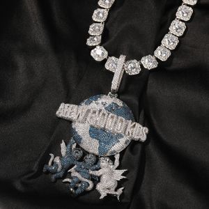 Designer sieradenpopulaire ronde plaat pass diamant tester vol met vvs moissaniet diamant aangepaste hangers hiphop