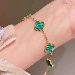 Designer Jewelry Van Klavertje Vier Armband Cleef Armband Mode Klassieke 4 Klavertje Vier Bedelarmbanden Bangle Chain 18K Gouden Agaat Schelp Parelmoer voor