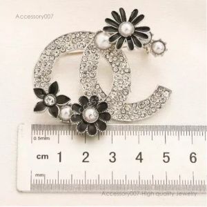 Designer Jewerlry broche designer merk brief broches vrouwen verzilverde roestvrij staal inleg kristal strass sieraden broche