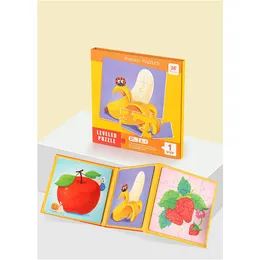 Jeu de puzzle de créateur Puzzle magnétique Montessori jouets éducatifs trafic Cognition magnétiques puzzles pour enfants 1 à 6 ans boîte pour enfants histoire de dessin animé jouet cadeau