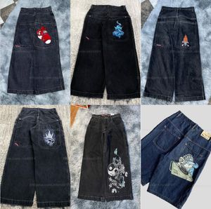 Designer Jnco Mens Jnco Jeans pour Y2K Streetwear Hip Hop Gants de boxe Imprimé graphique Baggy Pantalon noir Hommes Femmes Harajuku Pantalon large gothique